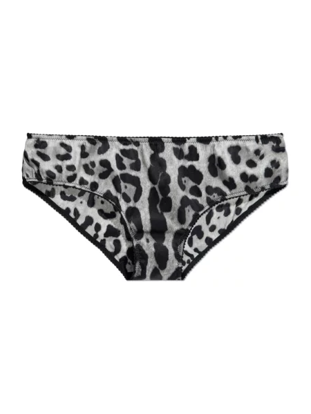 Jedwabne slipy Dolce And Gabbana szare