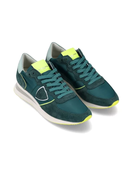 Buty do biegania Philippe Model zamszowe do biegania zielone