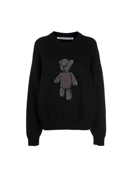 Bluza Alexander Wang wełniana czarna
