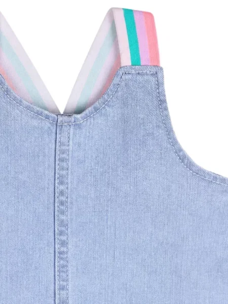 Sukienka jeansowa dziecięca Billieblush szara