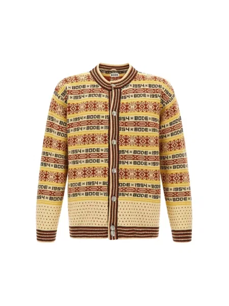 Wielobarwność kardigan Bode wełniany
