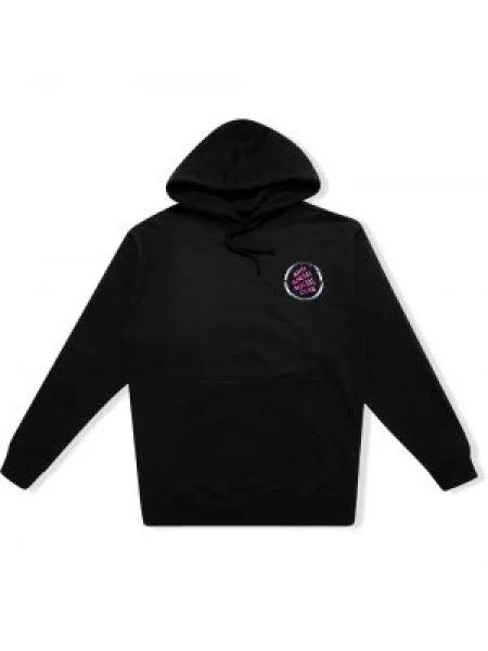 Majica s kapuljačom Anti Social Social Club karirana s printom crna