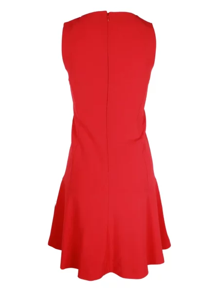 Rochie mini Theory fără mâneci cu decolteu în V de costum roșu