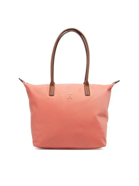 Tommy Hilfiger Geantă Popette Tote Coral roșu