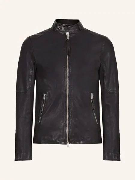 Allsaints Kožená Bunda Cora černá