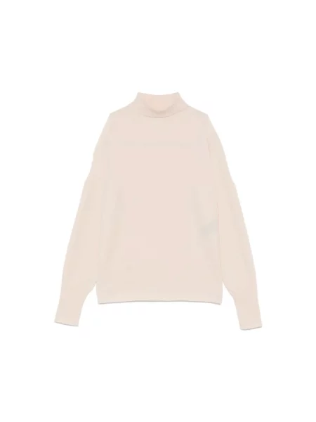 Sweter z golfem D.exterior beżowy