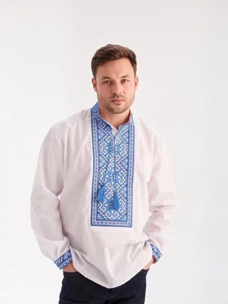 Рубашка Merezhka с вышивкой белая