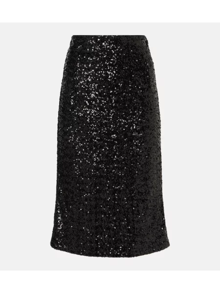 Midi krilo Dolce&gabbana črna