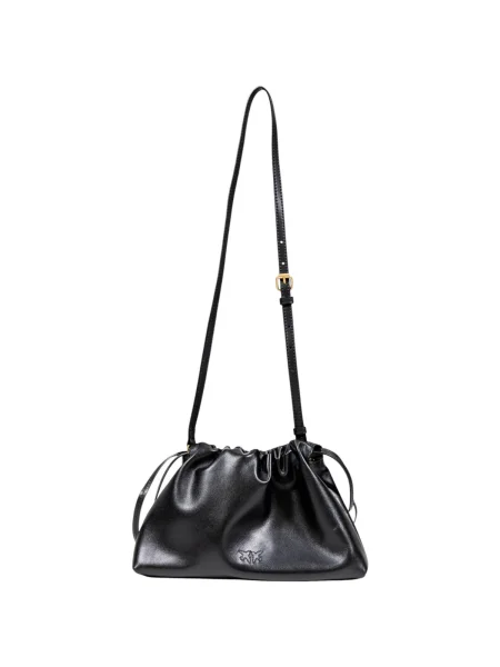 Geanta de piele Pinko negru
