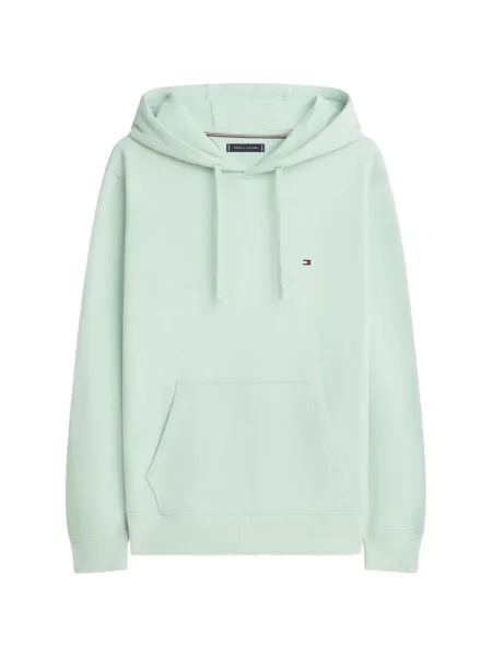 Hanorac cu glugă Tommy Hilfiger cu autograf verde
