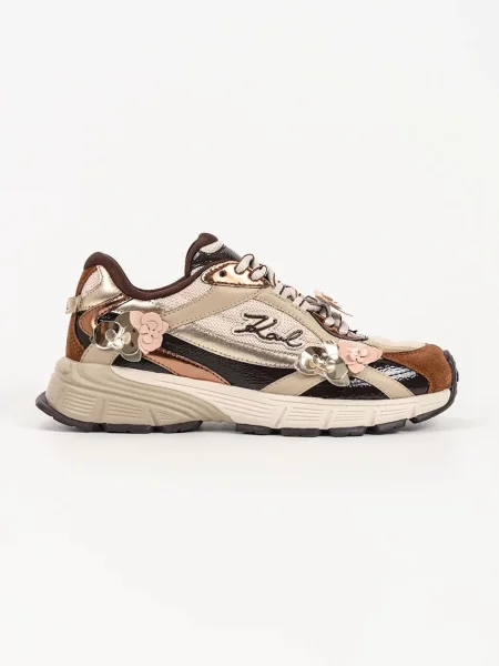 Karl Lagerfeld Sneakers Orion cu adaos de piele maro