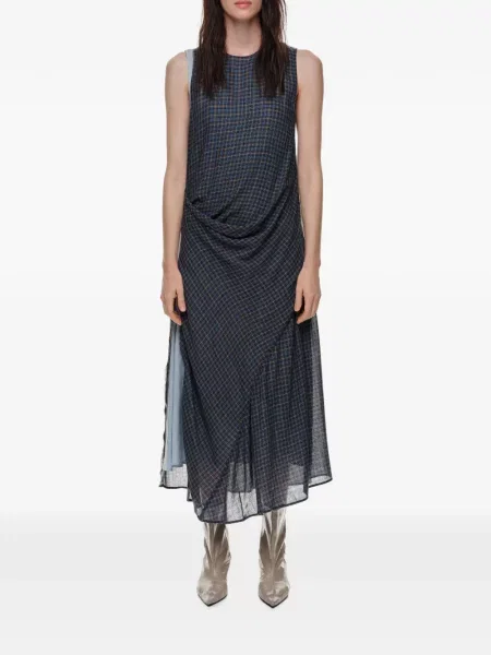 Rochie Bimba Y Lola în carouri albastru