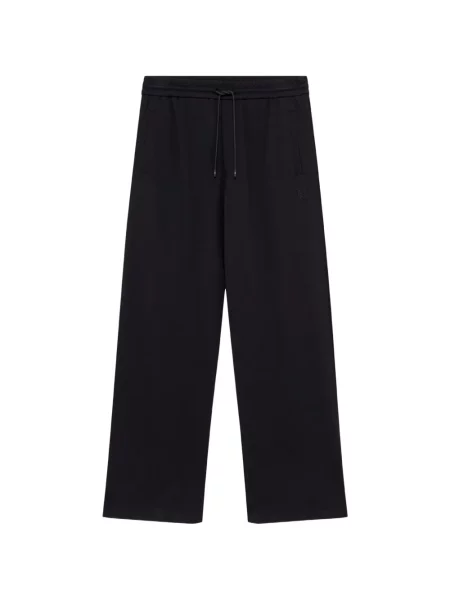 Pantaloni Msgm alergare cu autograf cu cordon negru