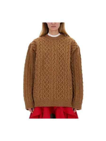 Sweter Moschino brązowy