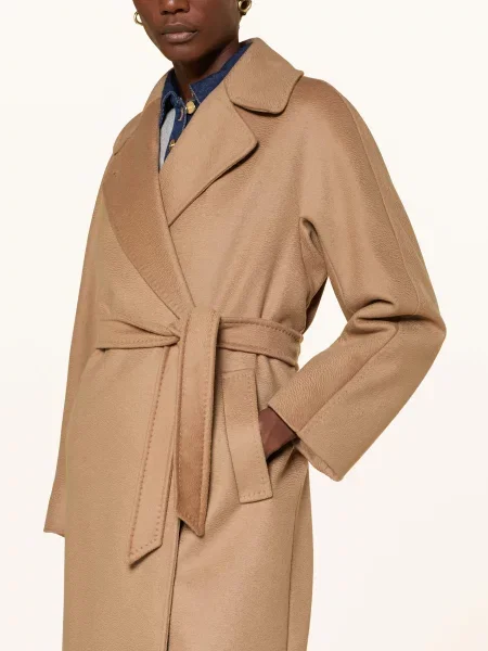 Weekend Max Mara Vlněný Kabát Resina velbloudí