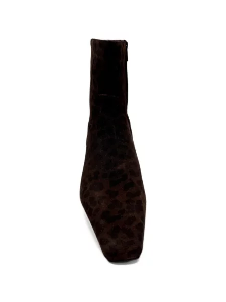 Cizme scurte Festa Milano cu imagine cu model leopard maro