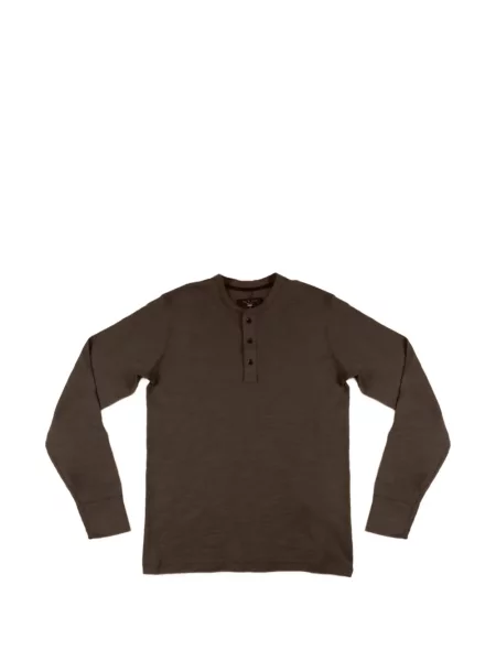 Tricou Rag & Bone cu decolteu rotund maro