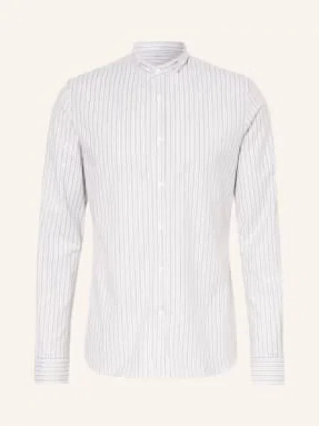 Gottseidank Krojová Košile Lenz Slim Fit Se Stojáčkem / světle zelená bílá