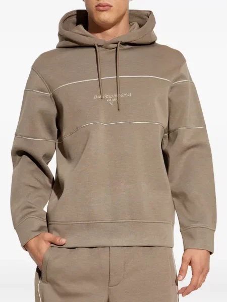 Raštuotas džemperis su gobtuvu Emporio Armani