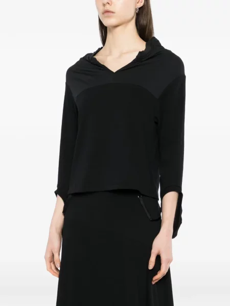 Koszulka Undercover z dekoltem w serek czarna