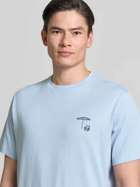 T-shirt z czystej bawełny o kroju regular fit model HASPEN' Selected Homme