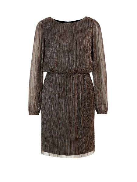 WE Fashion Rochie de cocktail auriu negru