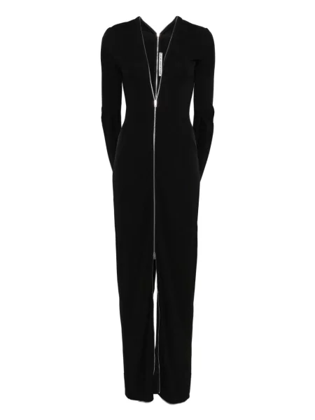 Rochie maxi Alexander Wang cu decolteu în V de costum negru