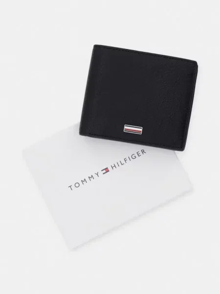 Tommy Hilfiger портфейл мъжки от кожа черно