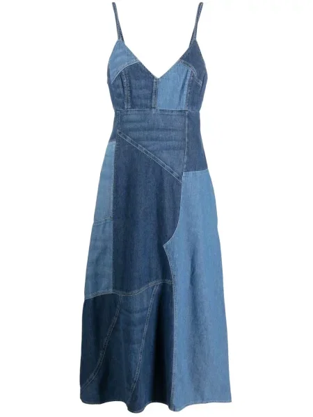 Svilena odgovarati haljina košulja Polo Ralph Lauren s printom crna