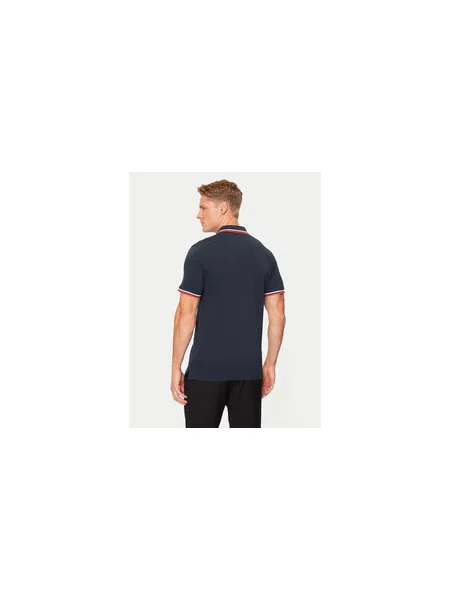 JACK & JONES Póló Paulos tengerészkék / piros fehér