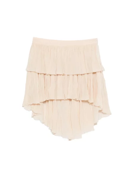 Spódnica Blumarine z falbankami beżowa