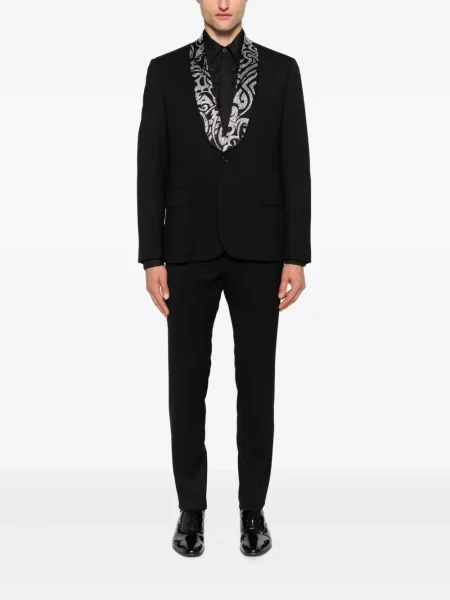 Pantaloni John Richmond de lână negru