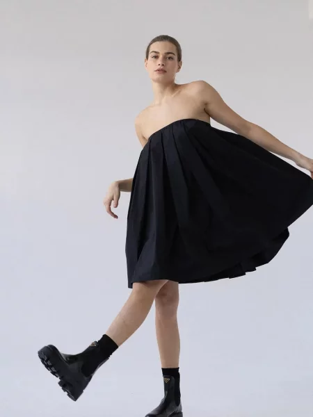 Muuv сукня з бавовною MIEL