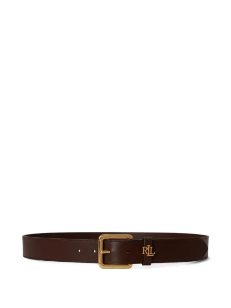 Curea Lauren Ralph Lauren din piele cu autograf maro