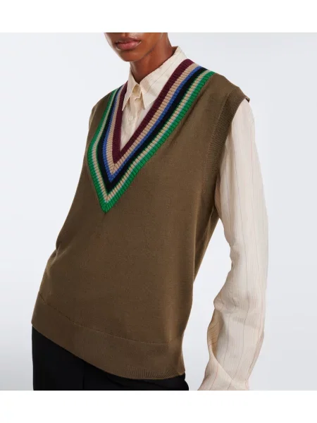 Volneni telovnik Dries Van Noten zelena