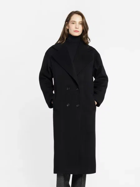 Пальто Arber вовна/поліестер чорний