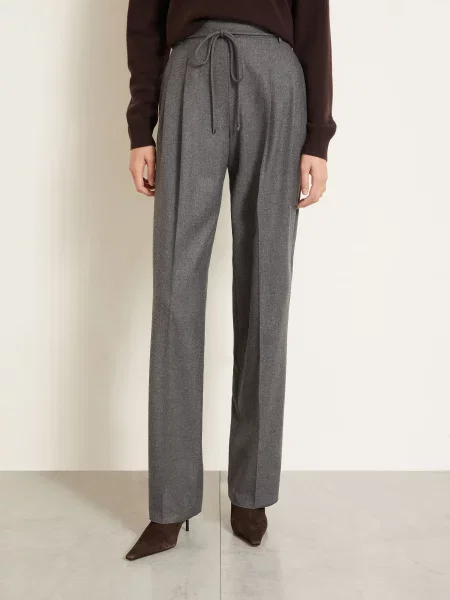 Max Mara Marlene Kalhoty Alibi S Kašmírem šedá