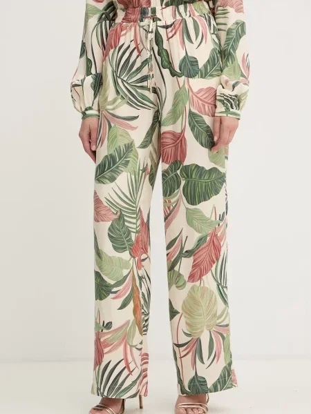 Guess hlače z lyocellom DALIA zelena