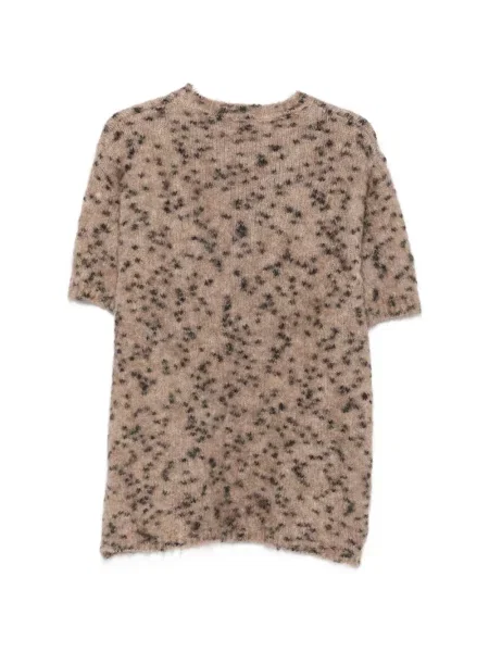 Scurt pulover Alysi cu imagine cu model leopard