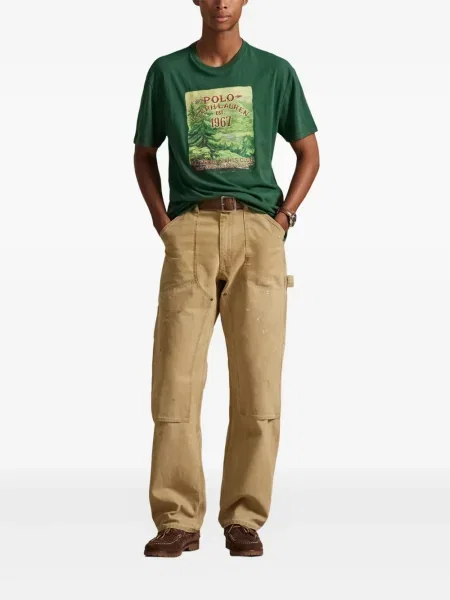Șapcă Polo Ralph Lauren cu model herringbone din țesătură twill cu imagine albastru
