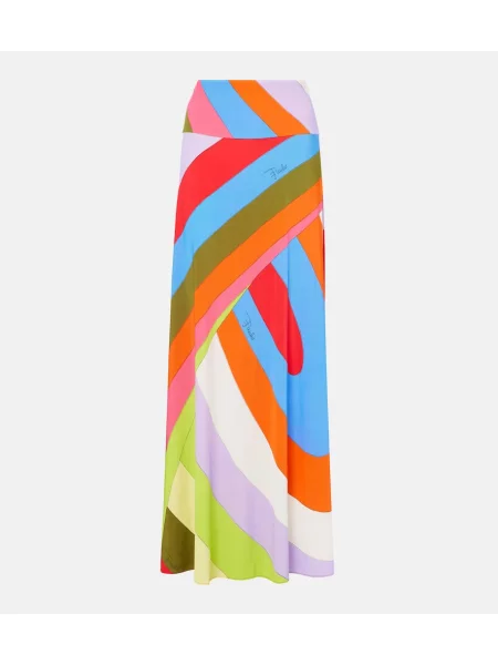 Fusta maxi Pucci din satin