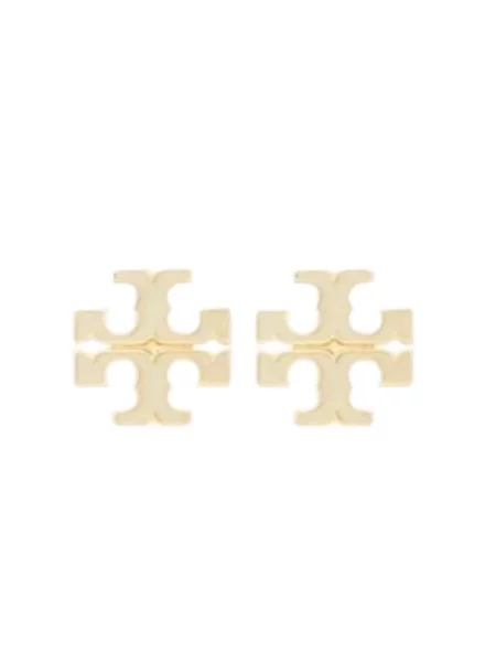 Kolczyki Tory Burch beżowe