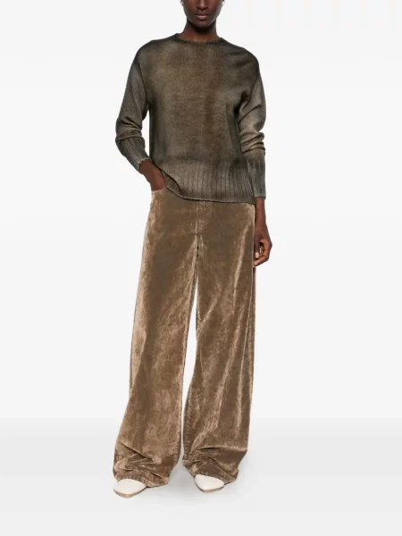 Pulover Arovescio cu gradient maro