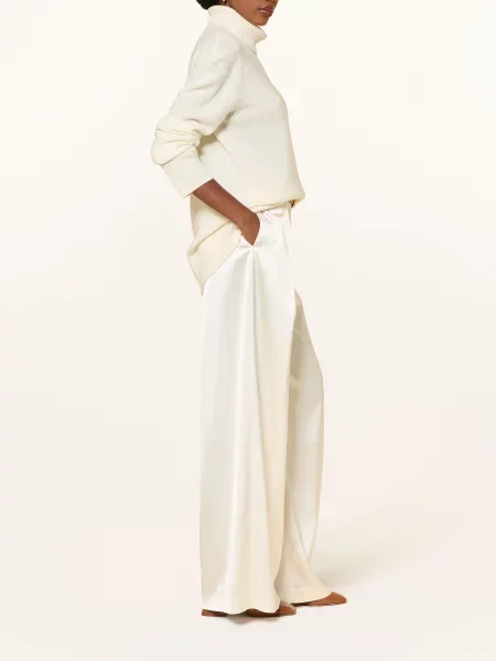 Ralph Lauren Collection Saténové Marlene Kalhoty Od Značky Marlene krémová