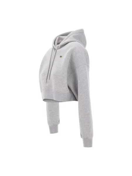 Bluza z kapturem Lacoste z kapturem szara