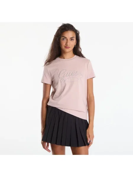 T-shirt GUESS Syrma Cn Ss T-Shirt Soft Mauve M