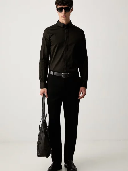 Armani Exchange cămașă pentru bărbați din cu verde