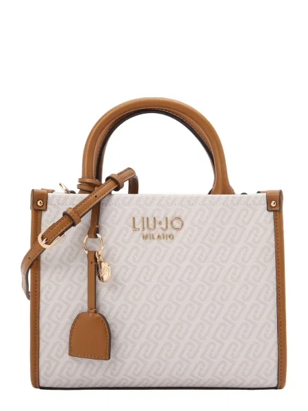 Liu Jo Ročna torbica ECS kit / ecru / konjak bež