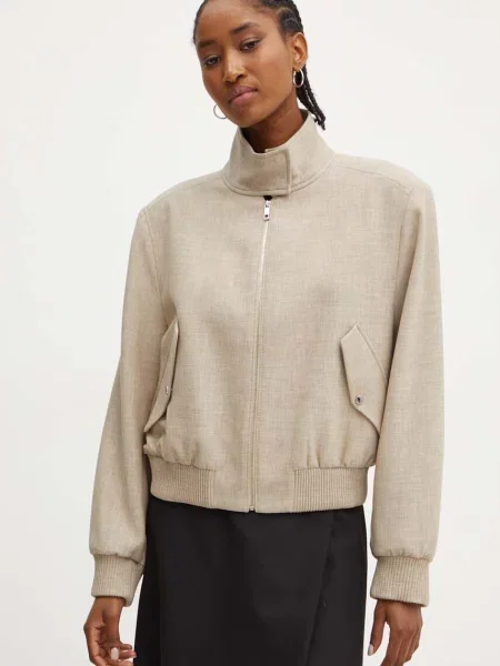 BOSS kurtka przejściowa beżowy