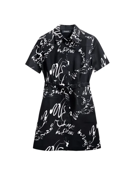 Desigual Rochie tip cămașă negru